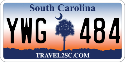 SC license plate YWG484