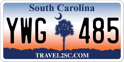 SC license plate YWG485