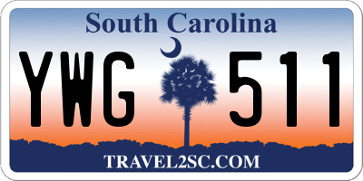 SC license plate YWG511