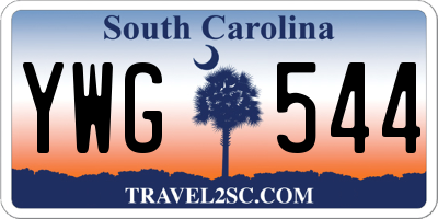 SC license plate YWG544