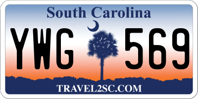 SC license plate YWG569