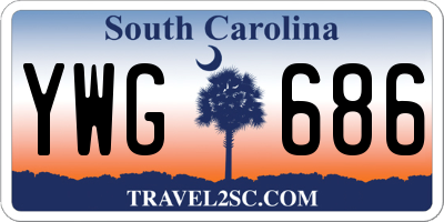 SC license plate YWG686