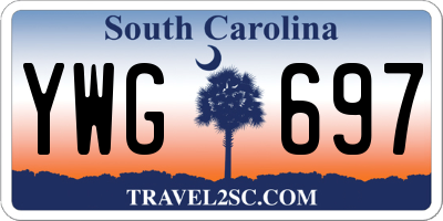 SC license plate YWG697