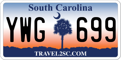 SC license plate YWG699