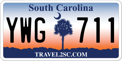 SC license plate YWG711