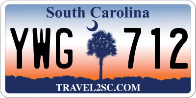 SC license plate YWG712