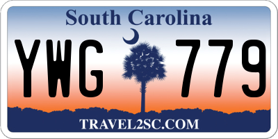 SC license plate YWG779