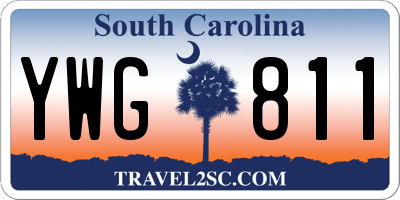 SC license plate YWG811