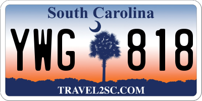 SC license plate YWG818