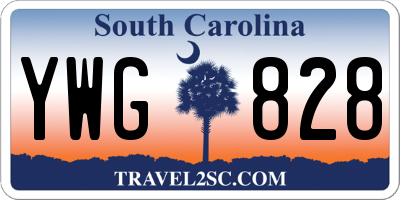 SC license plate YWG828
