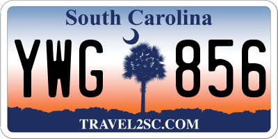SC license plate YWG856