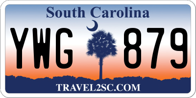 SC license plate YWG879