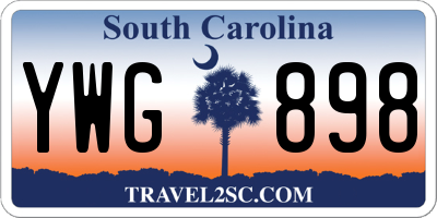 SC license plate YWG898