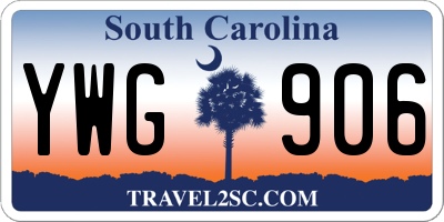 SC license plate YWG906