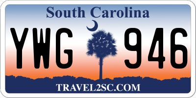 SC license plate YWG946