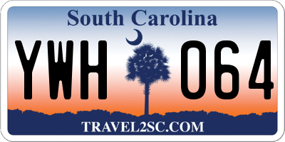SC license plate YWH064