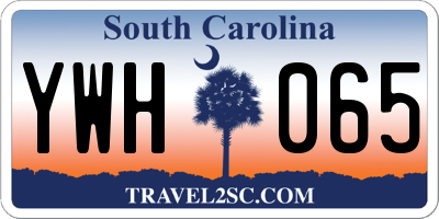 SC license plate YWH065