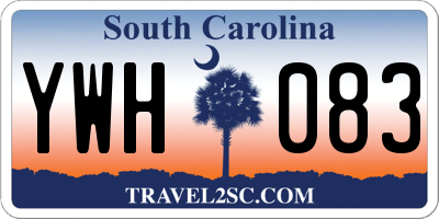 SC license plate YWH083