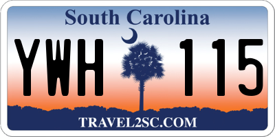 SC license plate YWH115