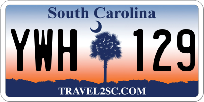 SC license plate YWH129