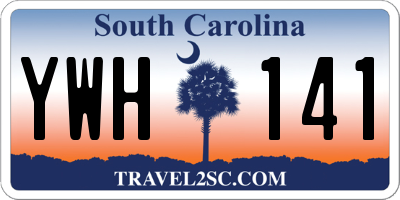 SC license plate YWH141