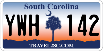 SC license plate YWH142