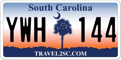 SC license plate YWH144