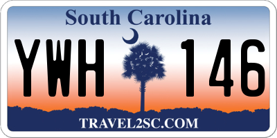 SC license plate YWH146