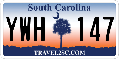 SC license plate YWH147