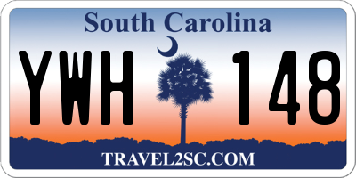 SC license plate YWH148