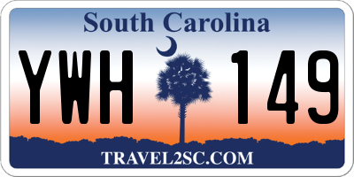 SC license plate YWH149