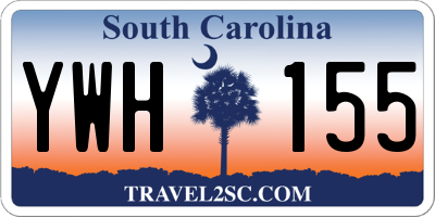 SC license plate YWH155