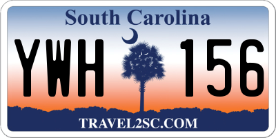 SC license plate YWH156