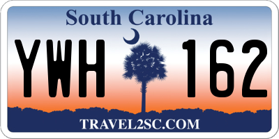 SC license plate YWH162