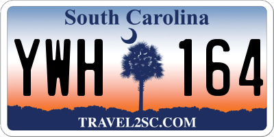 SC license plate YWH164