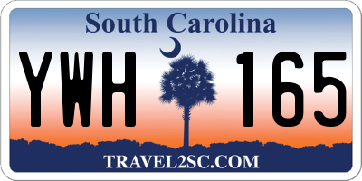 SC license plate YWH165