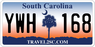 SC license plate YWH168