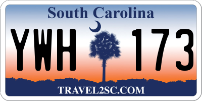 SC license plate YWH173