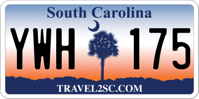 SC license plate YWH175