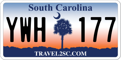 SC license plate YWH177