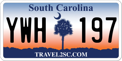 SC license plate YWH197