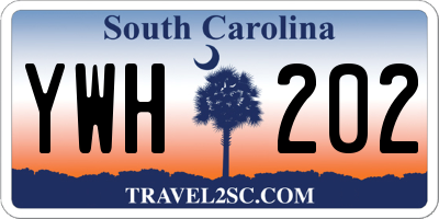 SC license plate YWH202