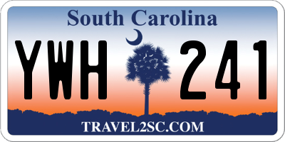 SC license plate YWH241