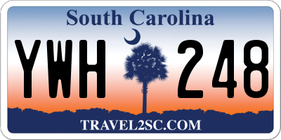 SC license plate YWH248