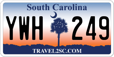 SC license plate YWH249