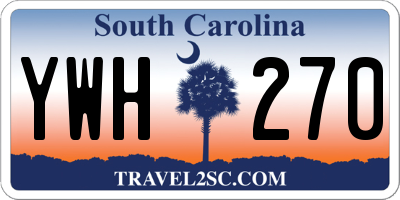 SC license plate YWH270