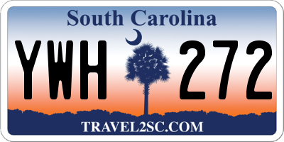 SC license plate YWH272