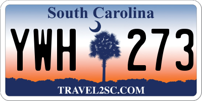 SC license plate YWH273