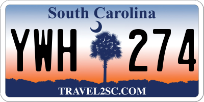 SC license plate YWH274