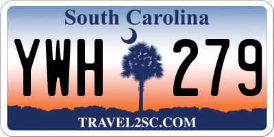 SC license plate YWH279